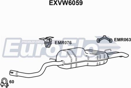 EuroFlo EXVW6059 - Zadnji Ispušni lonac www.molydon.hr