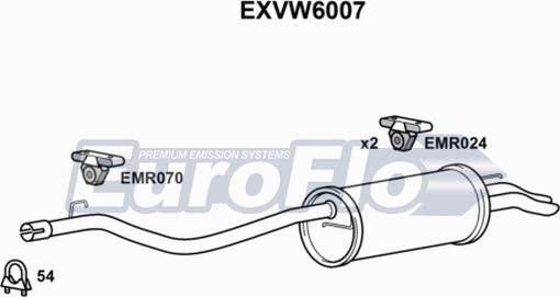 EuroFlo EXVW6007 - Zadnji Ispušni lonac www.molydon.hr