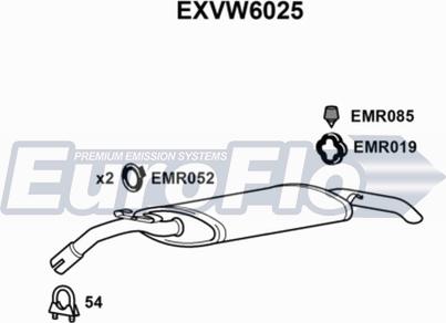 EuroFlo EXVW6025 - Zadnji Ispušni lonac www.molydon.hr