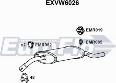 EuroFlo EXVW6026 - Zadnji Ispušni lonac www.molydon.hr