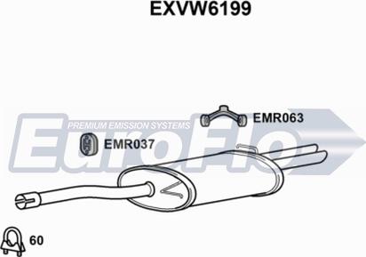 EuroFlo EXVW6199 - Zadnji Ispušni lonac www.molydon.hr