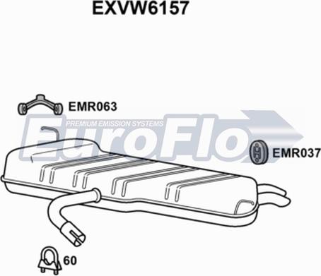 EuroFlo EXVW6157 - Zadnji Ispušni lonac www.molydon.hr