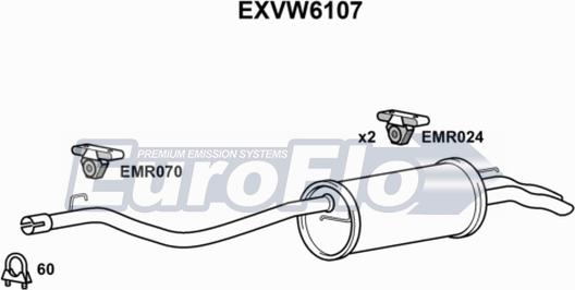 EuroFlo EXVW6107 - Zadnji Ispušni lonac www.molydon.hr