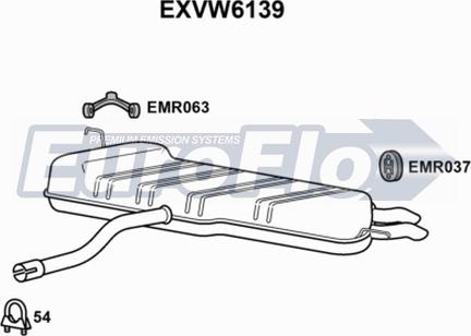 EuroFlo EXVW6139 - Zadnji Ispušni lonac www.molydon.hr