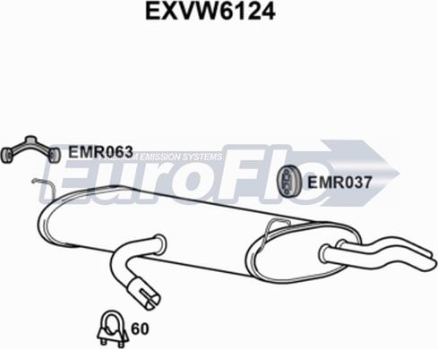 EuroFlo EXVW6124 - Zadnji Ispušni lonac www.molydon.hr