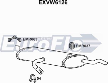 EuroFlo EXVW6126 - Zadnji Ispušni lonac www.molydon.hr