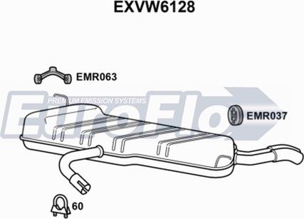 EuroFlo EXVW6128 - Zadnji Ispušni lonac www.molydon.hr