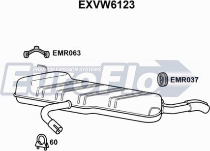 EuroFlo EXVW6123 - Zadnji Ispušni lonac www.molydon.hr