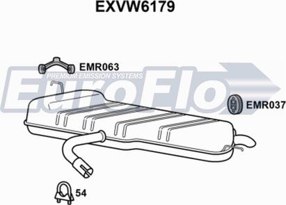 EuroFlo EXVW6179 - Zadnji Ispušni lonac www.molydon.hr