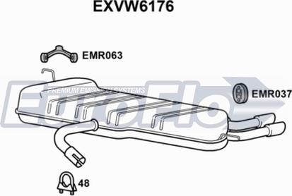 EuroFlo EXVW6176 - Zadnji Ispušni lonac www.molydon.hr