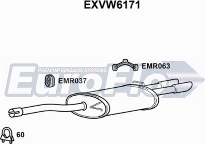 EuroFlo EXVW6171 - Zadnji Ispušni lonac www.molydon.hr