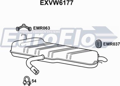 EuroFlo EXVW6177 - Zadnji Ispušni lonac www.molydon.hr