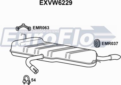 EuroFlo EXVW6229 - Zadnji Ispušni lonac www.molydon.hr