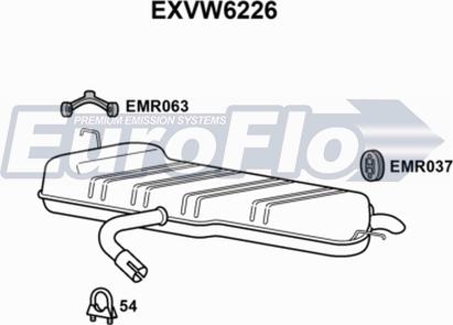 EuroFlo EXVW6226 - Zadnji Ispušni lonac www.molydon.hr