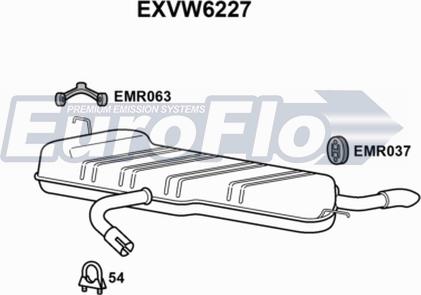 EuroFlo EXVW6227 - Zadnji Ispušni lonac www.molydon.hr