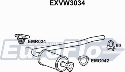 EuroFlo EXVW3034 - Srednji Ispušni lonac www.molydon.hr