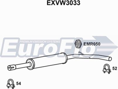 EuroFlo EXVW3033 - Srednji Ispušni lonac www.molydon.hr