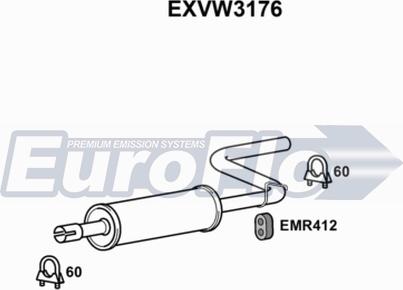 EuroFlo EXVW3176 - Srednji Ispušni lonac www.molydon.hr