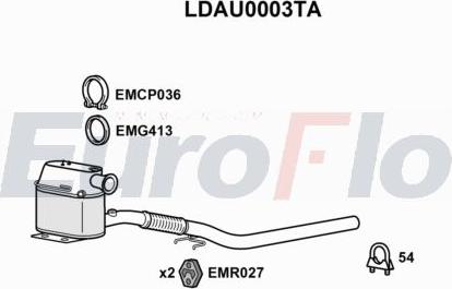 EuroFlo LDAU0003TA - DPF filter, filter čestica www.molydon.hr