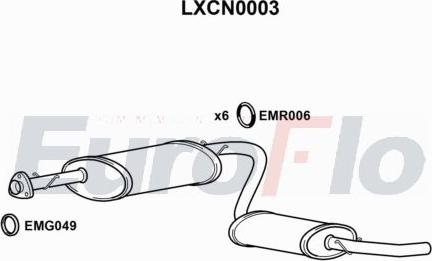 EuroFlo LXCN0003 - Zadnji Ispušni lonac www.molydon.hr