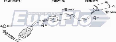 EuroFlo MZV2828 6001G - Ispušni sistem www.molydon.hr