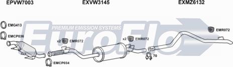 EuroFlo VWCRA25D 7001A - Ispušni sistem www.molydon.hr