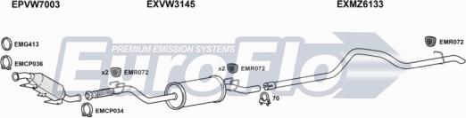 EuroFlo VWCRA25D 7001C01 - Ispušni sistem www.molydon.hr