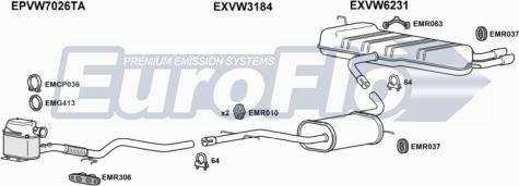 EuroFlo VWGOL20D 1025C - Ispušni sistem www.molydon.hr