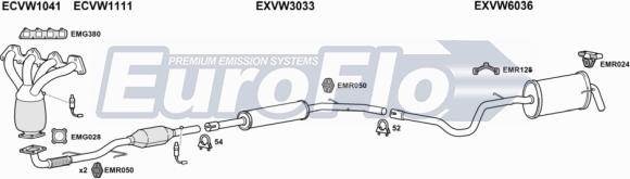 EuroFlo VWLUP14 1001H - Ispušni sistem www.molydon.hr