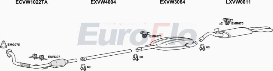 EuroFlo VWPAS19D 0198LHD - Ispušni sistem www.molydon.hr