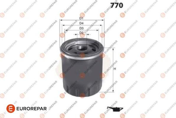 EUROREPAR 1690951880 - Filter za ulje www.molydon.hr