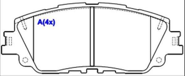 EUROREPAR 1643083380 - Komplet Pločica, disk-kočnica www.molydon.hr