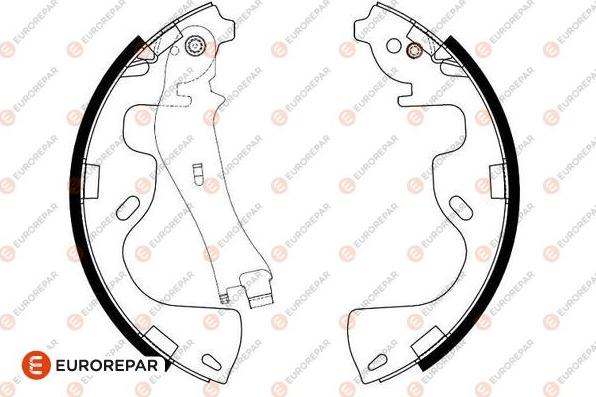 EUROREPAR 1643187080 - Komplet kočnica, bubanj kočnice www.molydon.hr