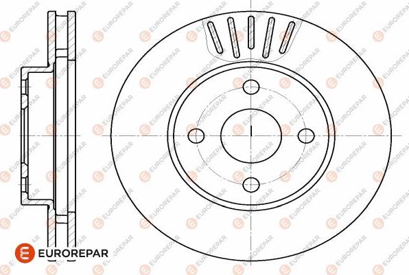 EUROREPAR 1642756880 - Kočioni disk www.molydon.hr