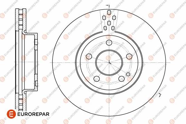 EUROREPAR 1642765880 - Kočioni disk www.molydon.hr