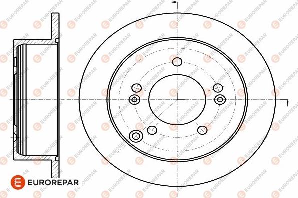 EUROREPAR 1642774980 - Kočioni disk www.molydon.hr