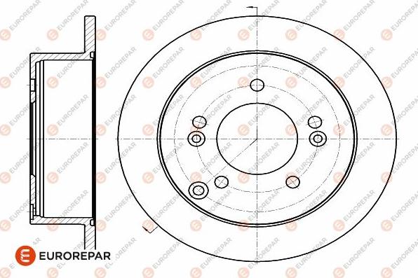 EUROREPAR 1642774880 - Kočioni disk www.molydon.hr