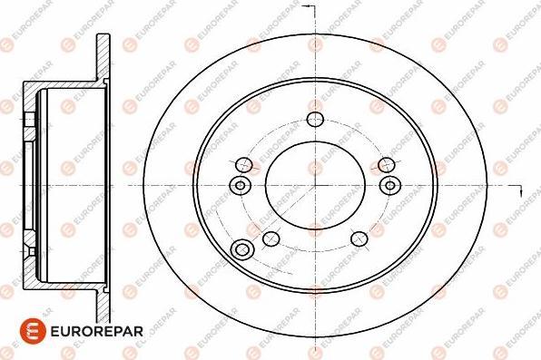 EUROREPAR 1642774780 - Kočioni disk www.molydon.hr