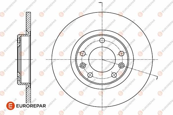 EUROREPAR 1642776380 - Kočioni disk www.molydon.hr