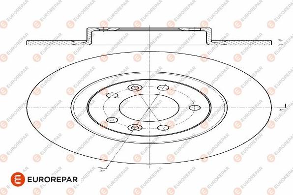 EUROREPAR 1642773580 - Kočioni disk www.molydon.hr