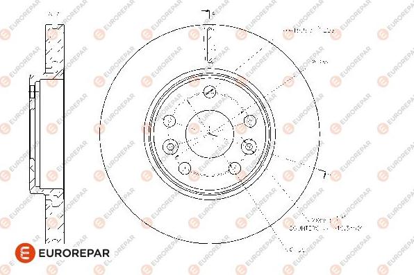 EUROREPAR 1667851080 - Kočioni disk www.molydon.hr