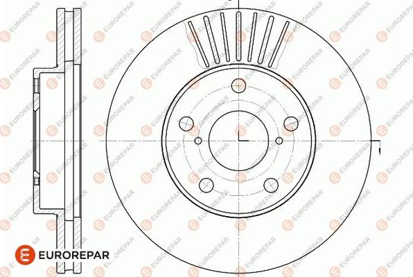 EUROREPAR 1667858080 - Kočioni disk www.molydon.hr