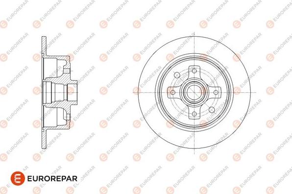 EUROREPAR 1667853980 - Kočioni disk www.molydon.hr