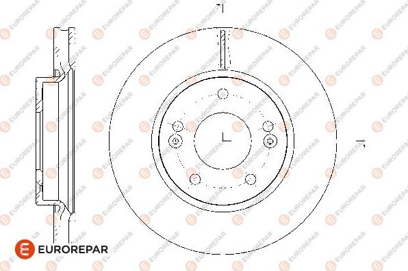 EUROREPAR 1667853580 - Kočioni disk www.molydon.hr