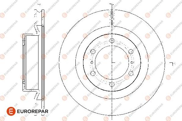 EUROREPAR 1667863580 - Kočioni disk www.molydon.hr