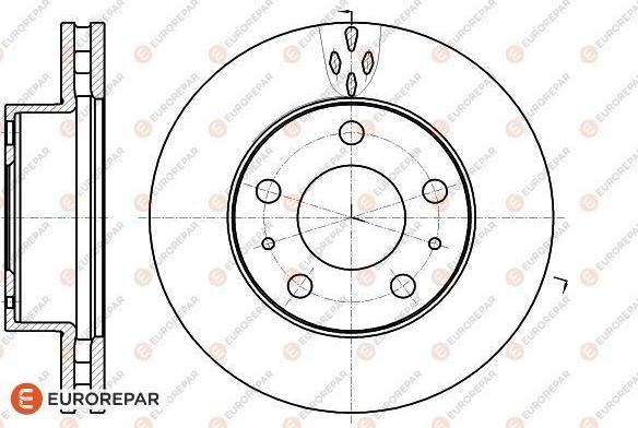 EUROREPAR 1618864580 - Kočioni disk www.molydon.hr