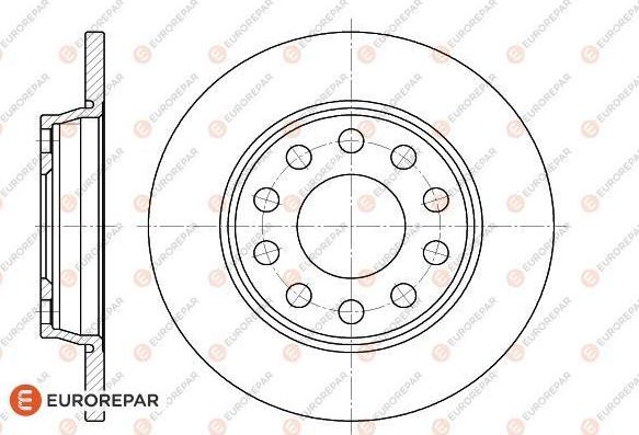 EUROREPAR 1618866080 - Kočioni disk www.molydon.hr