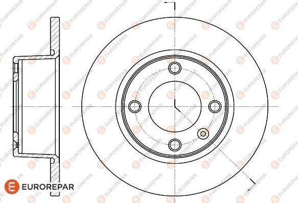 EUROREPAR 1618861280 - Kočioni disk www.molydon.hr