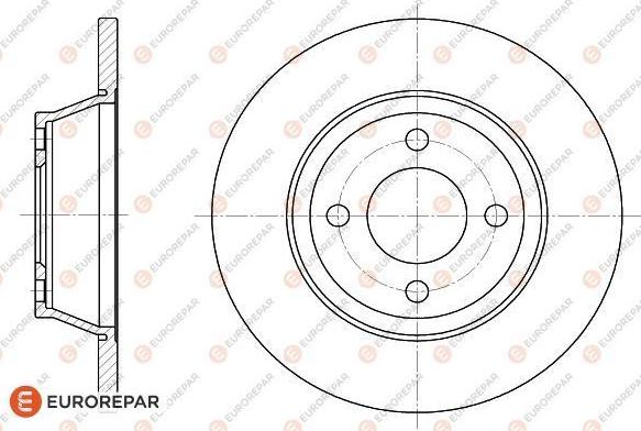 EUROREPAR 1618868280 - Kočioni disk www.molydon.hr