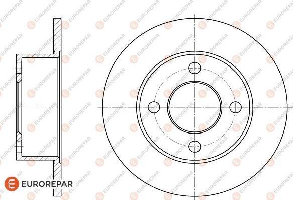 EUROREPAR 1618874580 - Kočioni disk www.molydon.hr